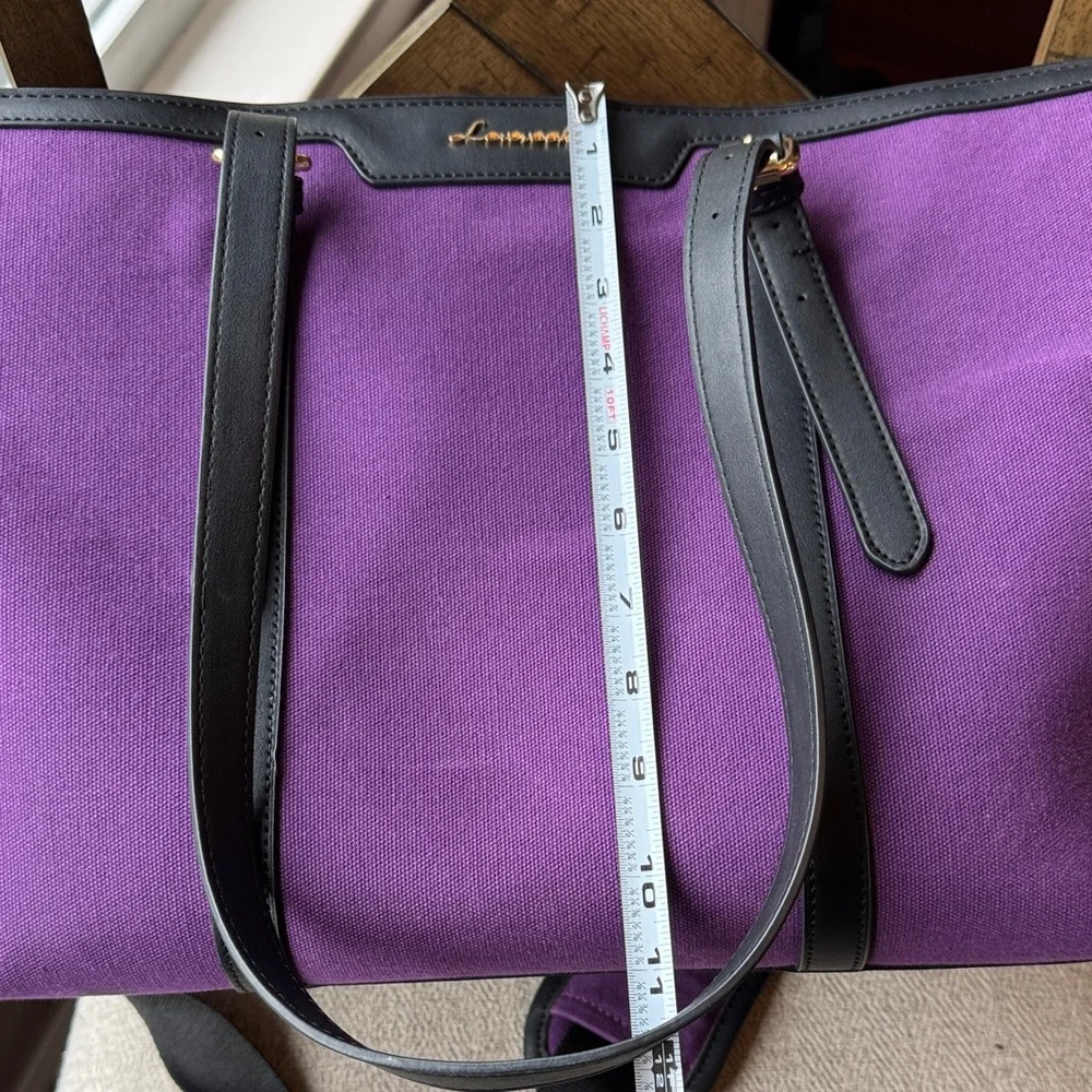 Purple and Black Laptop Bag